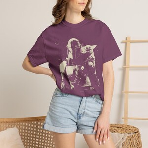 Vintage Star Wars The Mandalorian And Grogu T-Shirt, Retro Starwars Tee, Star Wars Shirt, Retro Baby Yoda Tee image 9