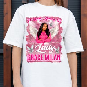 Memorial T Shirt Canva Templates, Editable In Loving Memory Designs, Funeral & Celebration of Life Graphics, Rest In Peace Tribute, Digital image 4