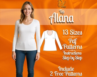 top pattern women | Relaxed top pattern | top sewing pattern | Easy top pattern