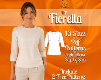 Relaxed top pattern | Top pattern women | Top sewing pattern | Easy top pattern