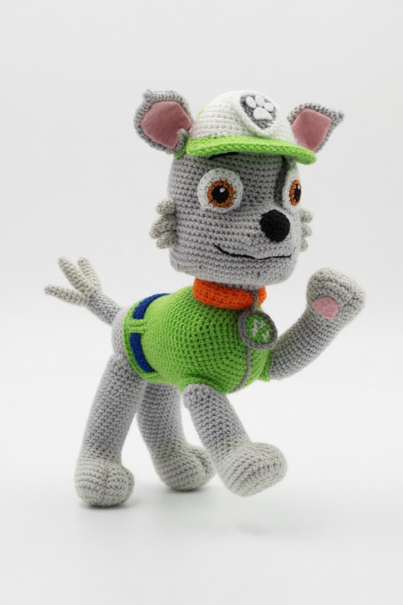 Rocky Paw Patrol Crochet Pattern PDF