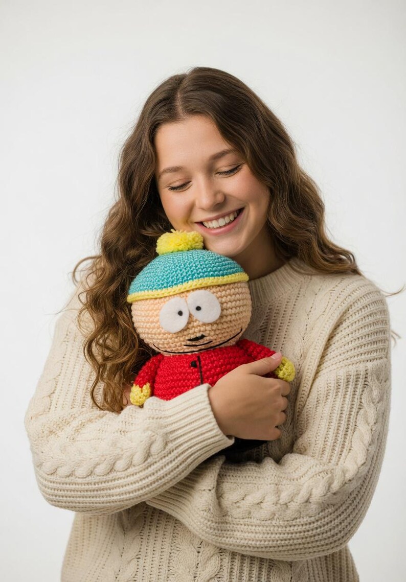 Crochet Pattern Eric Cartman South Park Amigurumi Doll PDF – Cartoon ...