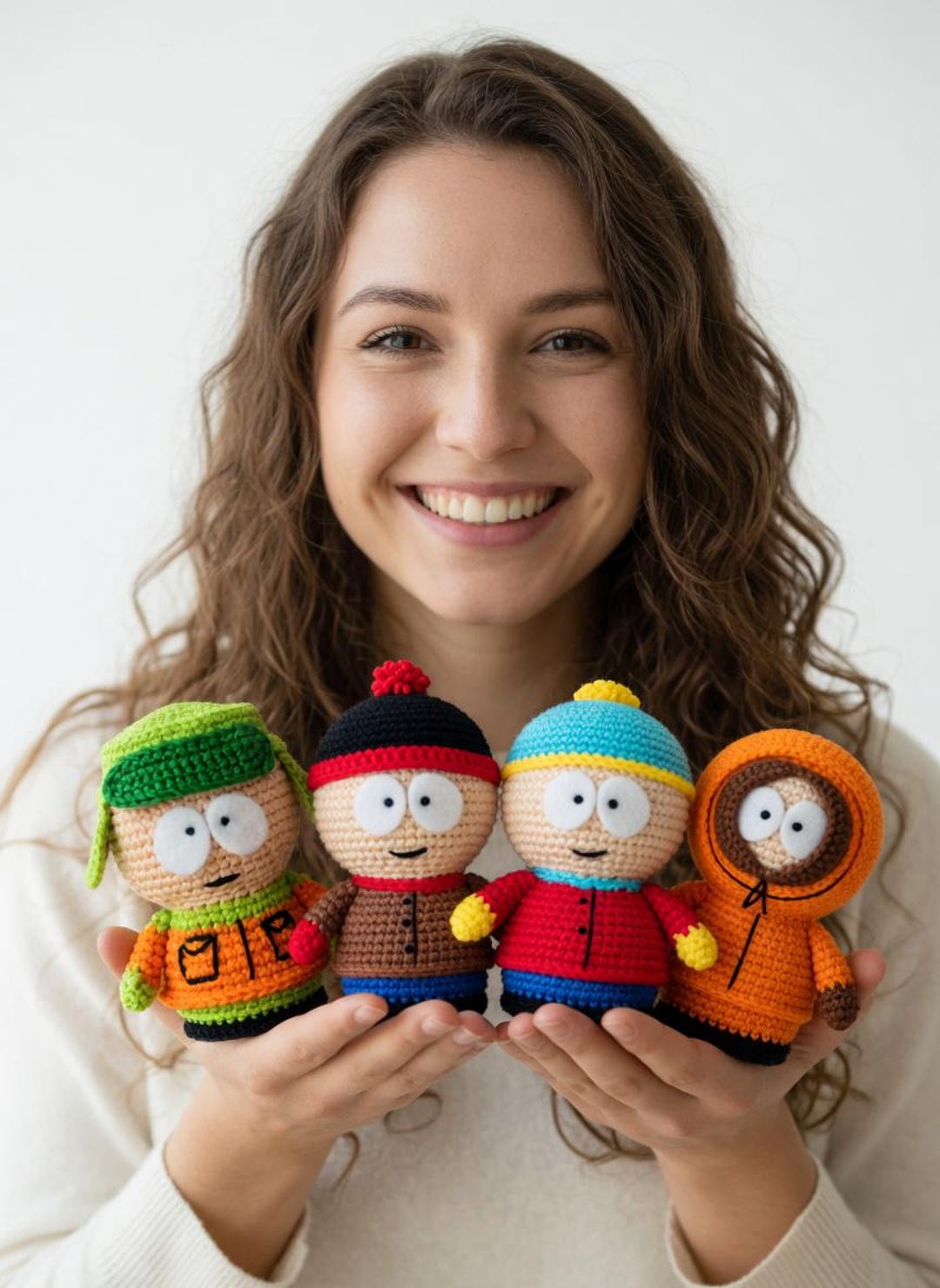 Crochet Pattern Eric Cartman,kyle,stan Marsh,kenny 4 in 1 South Park ...