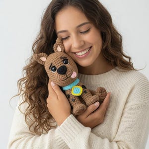 Patrón de ganchillo de Scooby Doo en PDF – Peluche de perro amigurumi, descarga instantánea