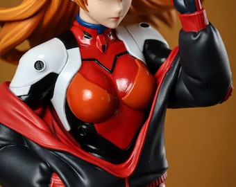 Archivo STL de Asuka Langley / Figura de anime inspirada en Evangelion / Estatua 3D de chica piloto con alto nivel de detalle para coleccionistas y exhibición