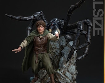 Estatua de resina imprimible en 3D de Frodo Baggins STL / El Señor de los Anillos / Figura de portador del anillo de fantasía