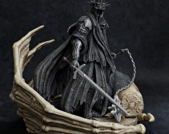Witch King of Angmar STL Figurine | Dark Nazgul Lord 3D Model (Digital Download)