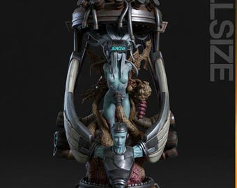Figura de Jenova Alien Entity STL / Figura de jefe inspirada en Final Fantasy VII (Descarga digital)