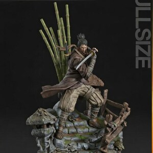 Sekiro Shinobi STL | Shadows Die Twice Inspired | Lone Wolf Samurai | 3D Print Model