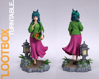 Figura STL de Maomao Apothecary / Herbolario elegante de anime / Figura inspirada en los diarios de boticario / Modelo de impresión 3D