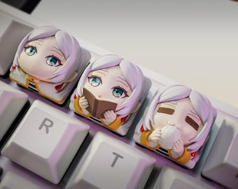 Frieren Anime Keyboard Keycap Archivo STL / Artesano personalizado (Descarga digital)
