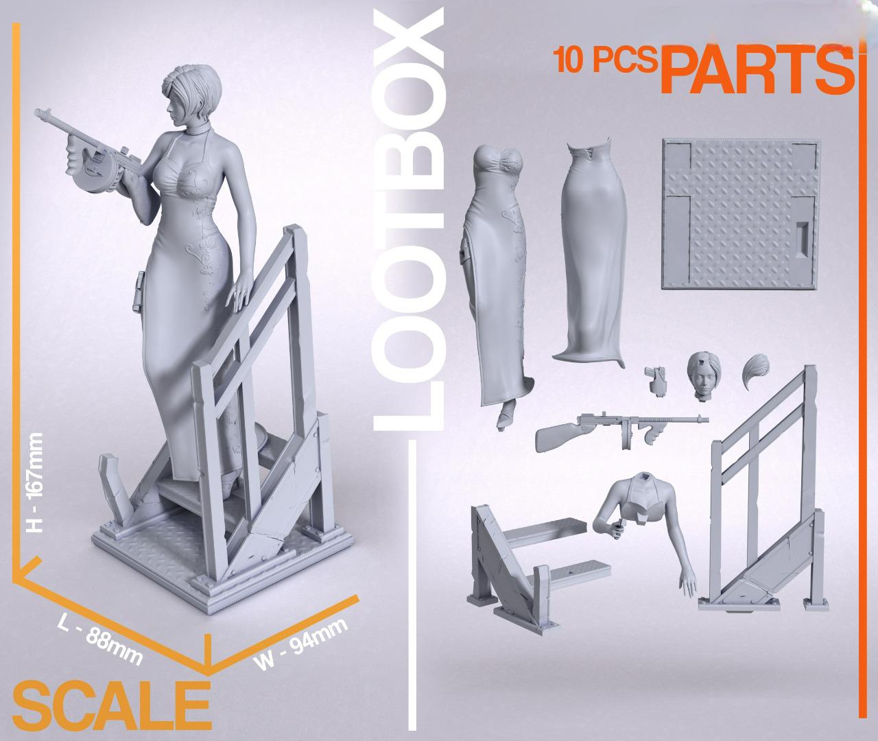 Ada Wong STL | Tactical Spy 3D Printable Figure | Resident Evil Fan Art ...