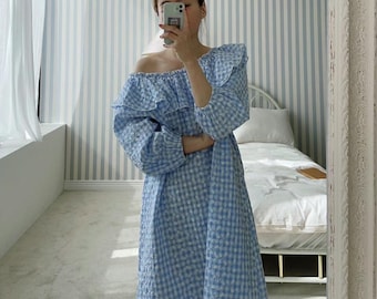 Slaapjurk met borduursel