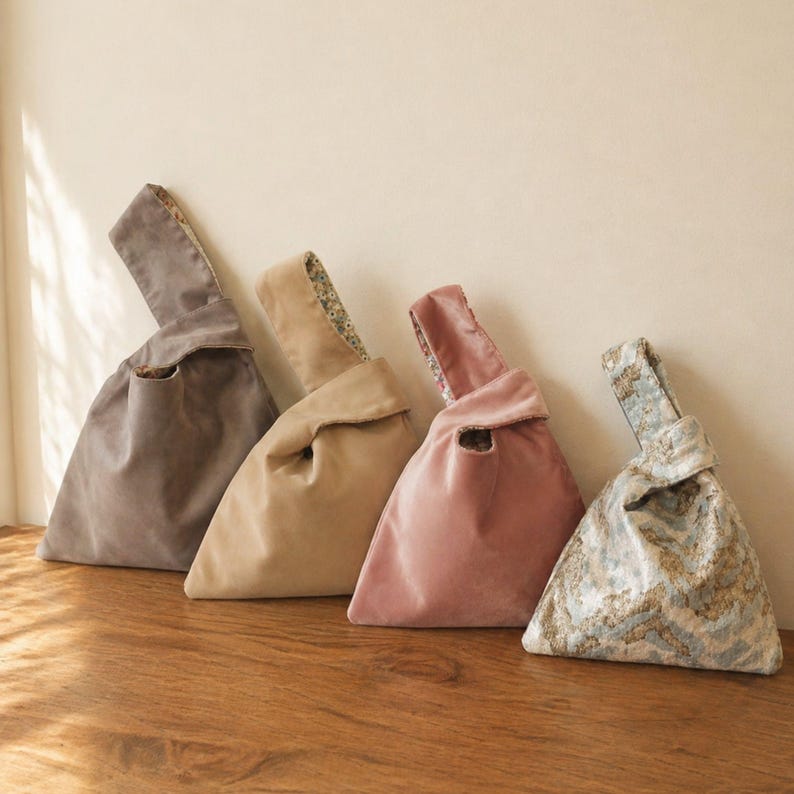Patron de sac japonais avec noeud, taille 4, patron de sac à coudre et tutoriel vidéo, adapté aux débutants, téléchargement PDF (A4, lettre US, AO) image 9