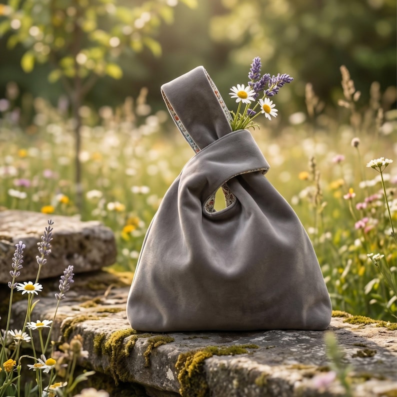 Patron de sac japonais avec noeud, taille 4, patron de sac à coudre et tutoriel vidéo, adapté aux débutants, téléchargement PDF (A4, lettre US, AO) image 11