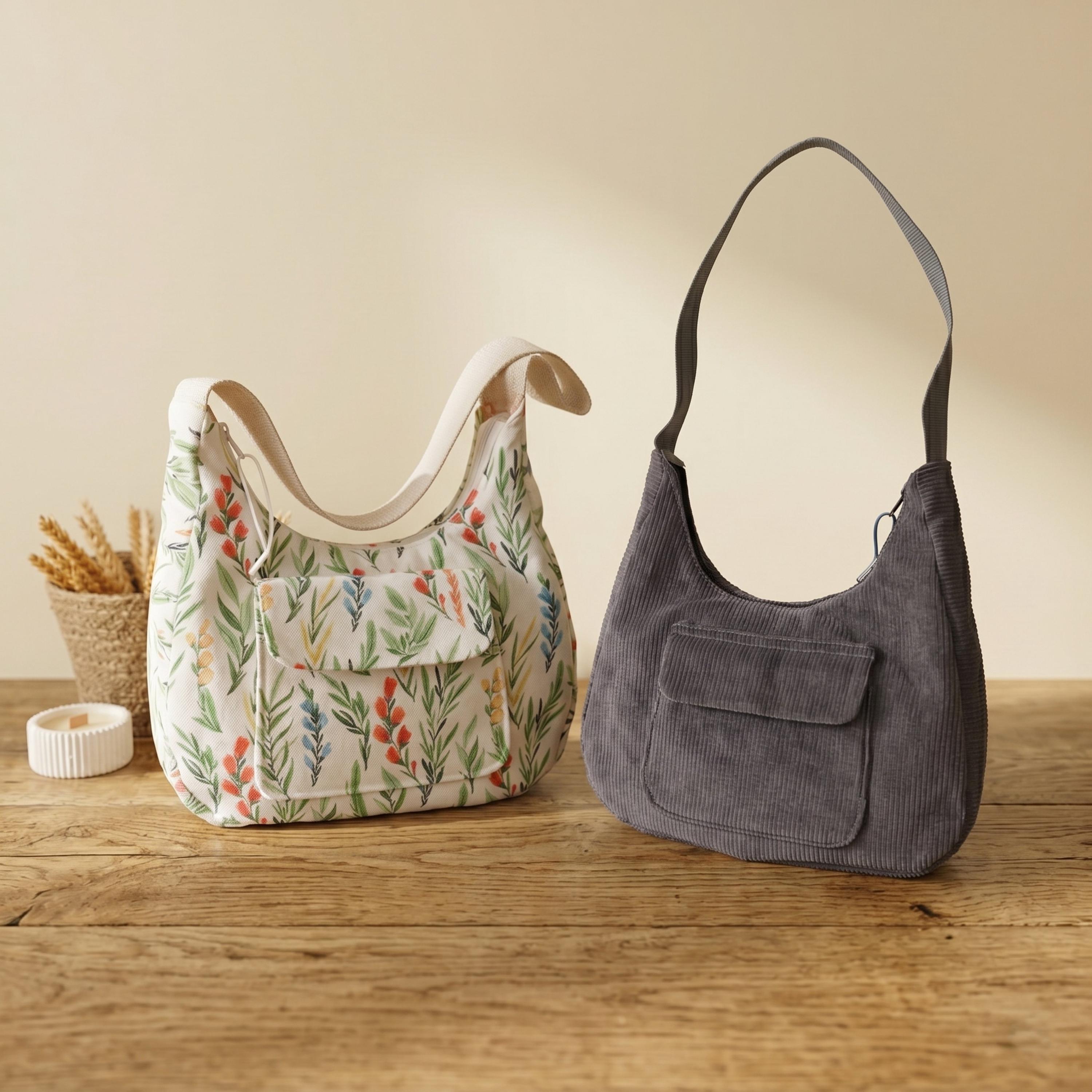 Hobo Bag With Pockets Sewing Pattern, Easy Shoulder Bag Tutorial, Pdf ...