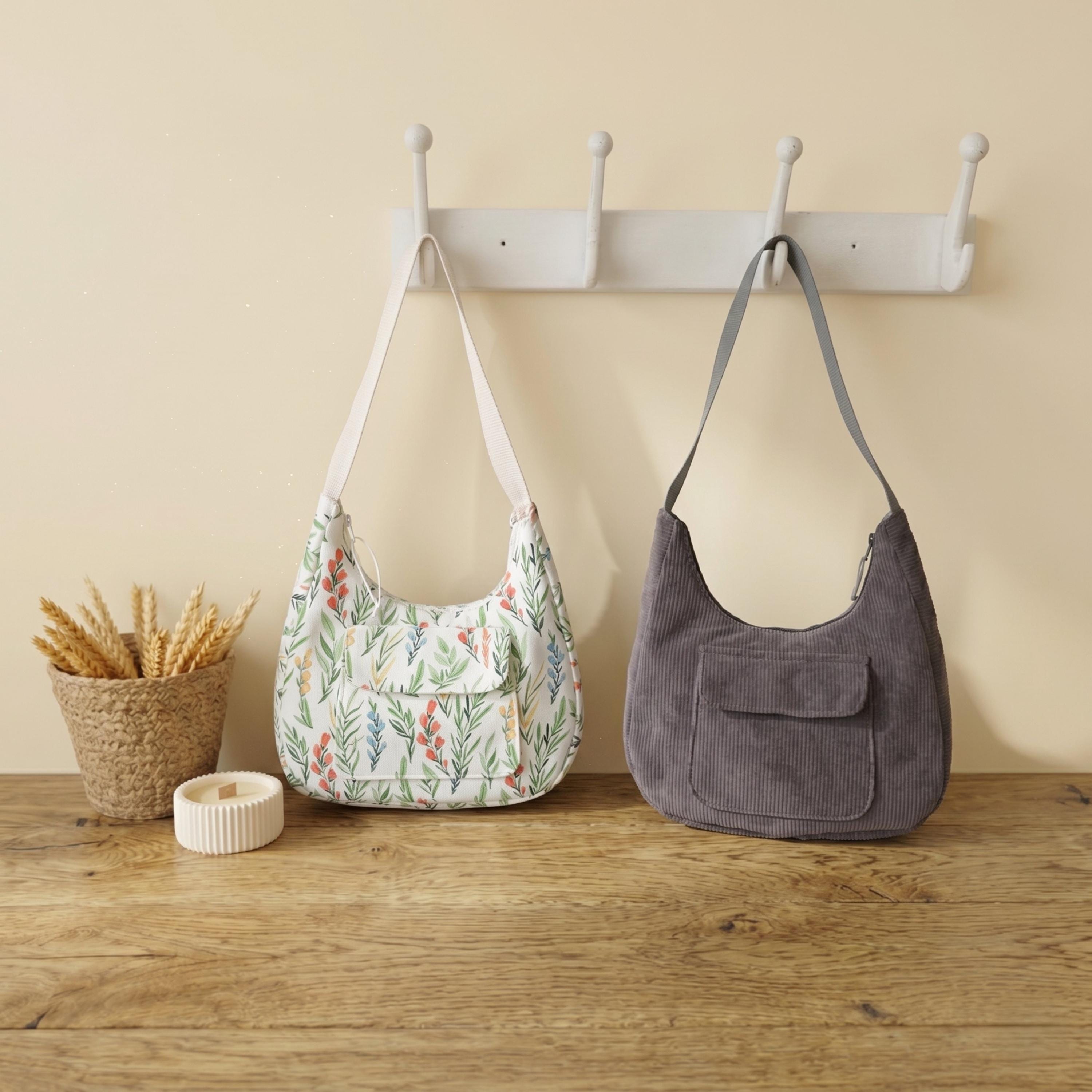 Hobo Bag With Pockets Sewing Pattern, Easy Shoulder Bag Tutorial, Pdf ...
