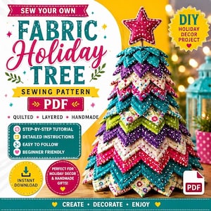Quilted Holiday Tree Pattern | Patchwork Holiday Decor Guide (PDF Download)