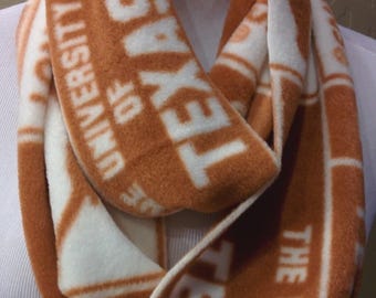 Texas Longhorns Kids Team Color Handcrafted  Infinity Style "RALLY" Scarf