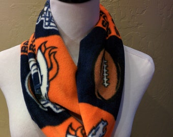 Denver Broncos Kids Team Color Handcrafted  Infinity Style "RALLY" Scarf