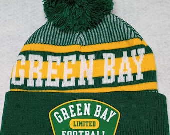 Green Bay Packers Inspired Beanie With or W/o Pom - Etsy display picture 3