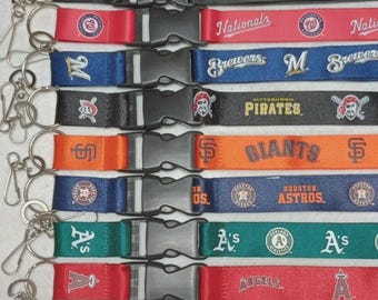 MLB Team Lanyard, 24" Nylon Breakaway ID Holder