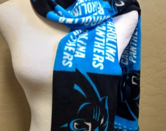 Carolina Panthers Kids Team Color Handcrafted Fringed  Style "RALLY" Scarf
