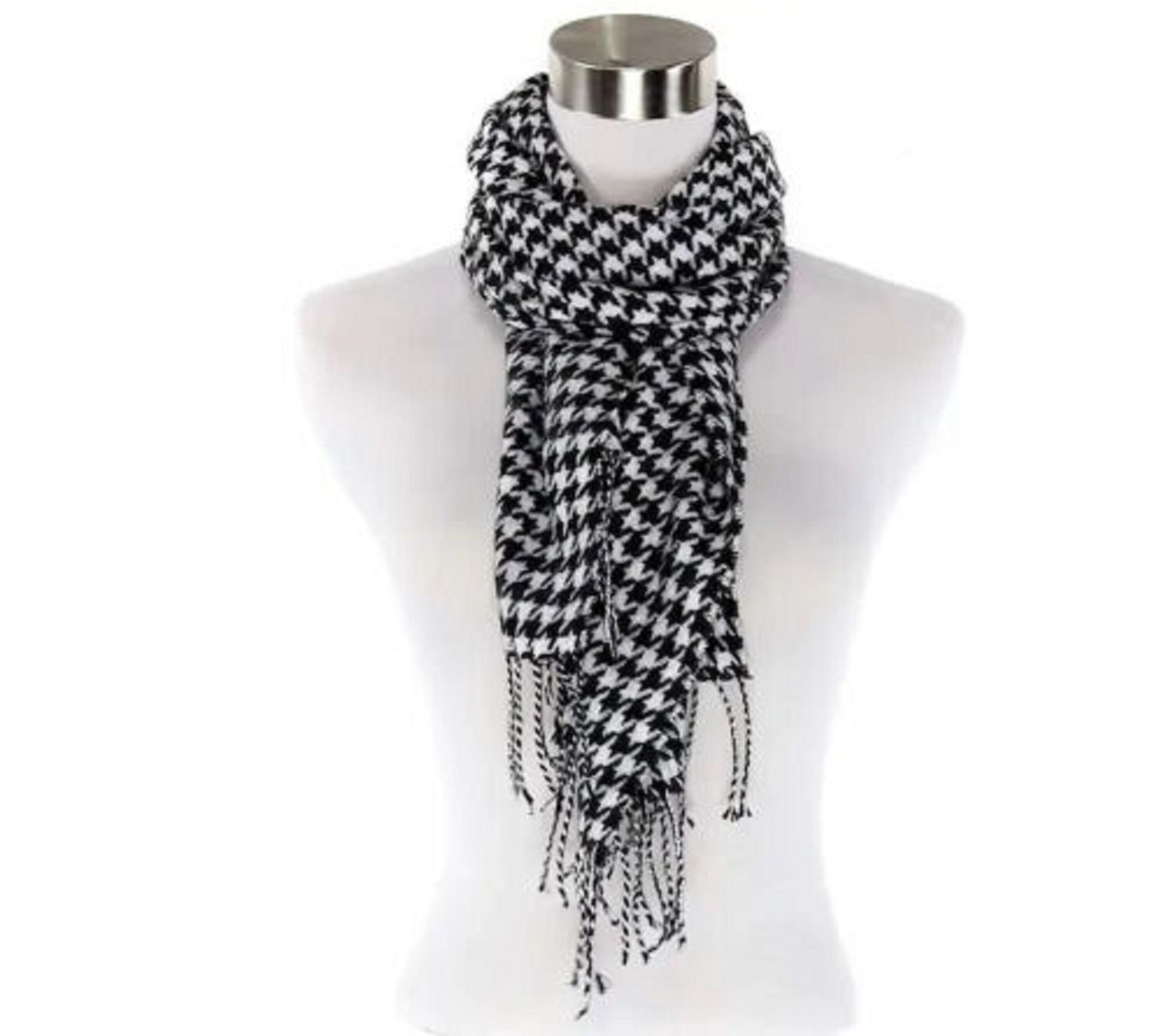 Houndstooth Scarf - Etsy Houndstooth Scarf - Etsy