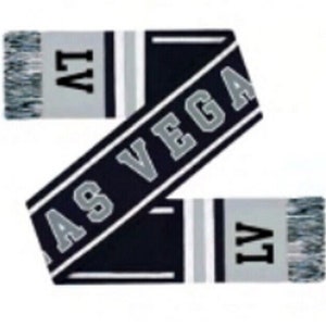 LAS VEGAS Black/Gray/White Super Scarf   NEW 2023!!