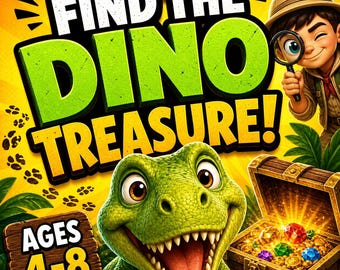 Juego imprimible de escape room para niños / Juego de búsqueda del tesoro de dinosaurios para edades de 4 a 8 años / Juego de detective de dinosaurios para niños / PDF para fiestas de cumpleaños y aulas