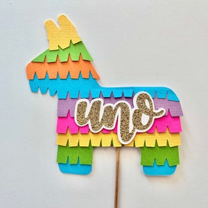 Fiesta Party Decorations, 1st Birthday, Cinco de Mayo, Pinata Birthday Cake Topper, Piñata Decorations