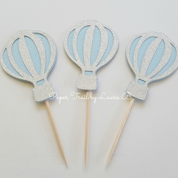 Hot Air Balloon Cupcake Toppers - Etsy