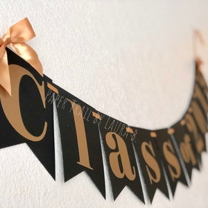 Class of 2021 Graduation Banner in Black and Gold. Graduation - Etsy