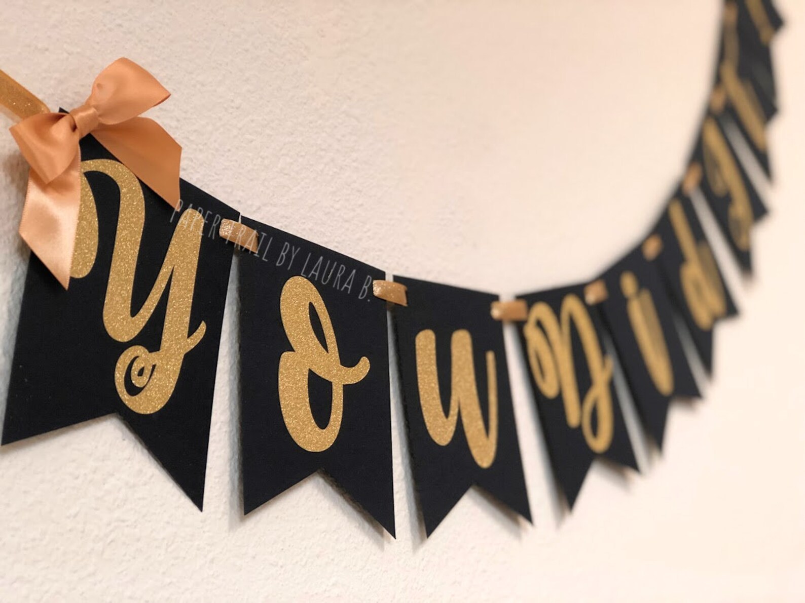 You Did It Graduation Banner in Black and Gold. Graduation - Etsy