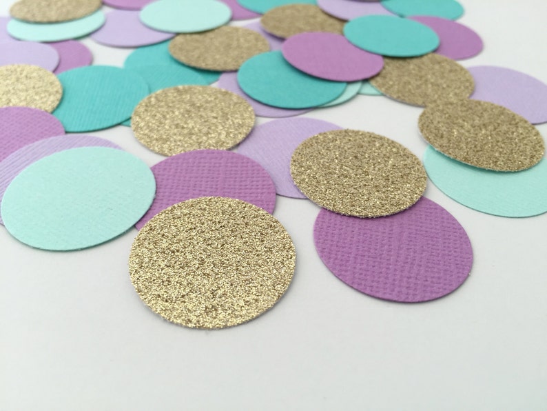 Table Decor Confetti Under the Sea Colors Birthday Party Confetti Mermaid Party Invitation Decor