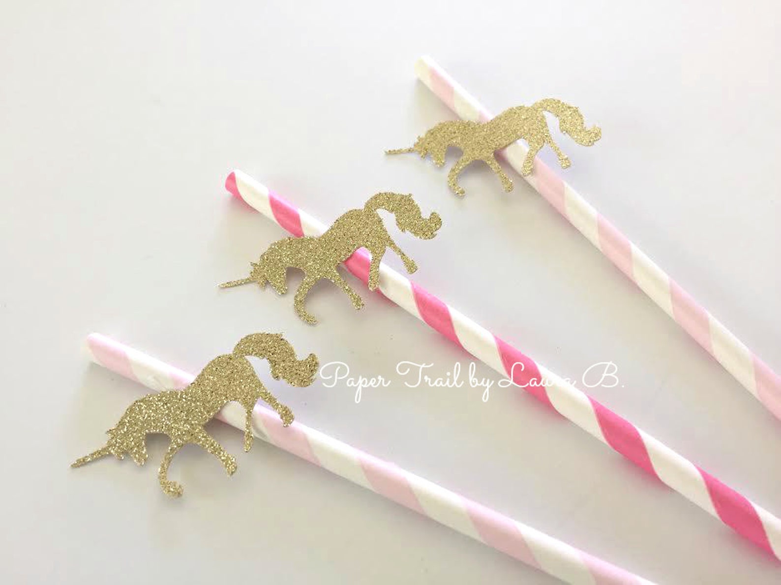 Unicorn Straws for 6 Guests Unicorn Straws for 6 Guests
