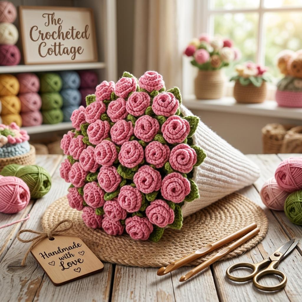 Pink Rose Bouquet Blanket Floral Baby Blanket