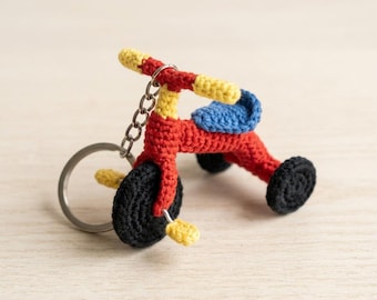 Tricycle Wheel Crochet Keychain Pattern PDF
