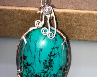 Turquoise Color Howlite OOAK