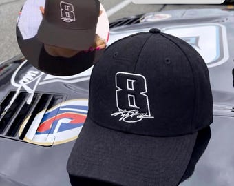 Kyle Busch Hat, Rowdy Number 8 Trucker Hat, Embroidered Signature Classic Dad Hat, Richard Childress Racing Merch, NASCAR Fan Gift