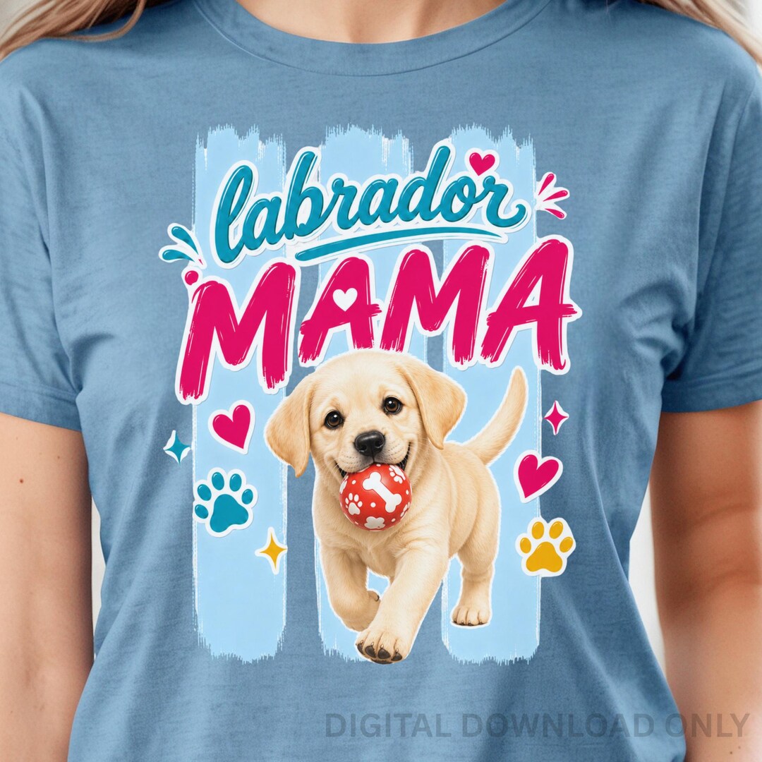 Labrador Mama PNG, Lab Mom Sublimation, Puppy Mom Shirt Design, Dog ...