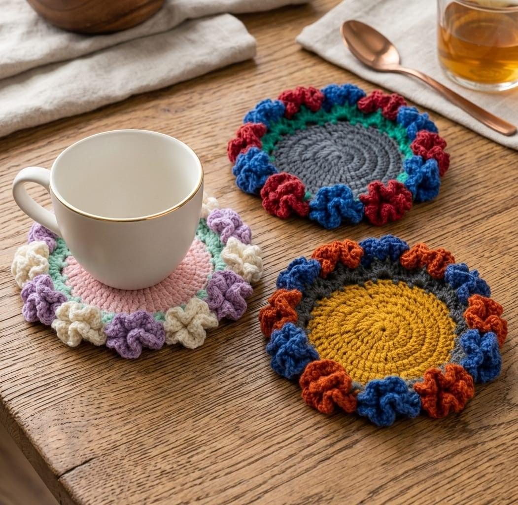 Carnation Coaster Flower Coaster Pot