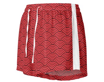 Pantalones cortos de pijama para mujer / Estilo estampado japonés
