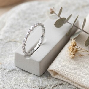 Celestial Star Ring for Women, Starburst Silver Stackable Ring, Dainty Stacking Ring, Minimalist Thumb Ring, Celestial Jewelry Gift