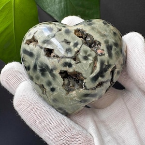 Ocean jasper heart - Etsy 日本