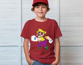 Retro Wario Mario Kart T-Shirt: Funny Nintendo Gamer Tee