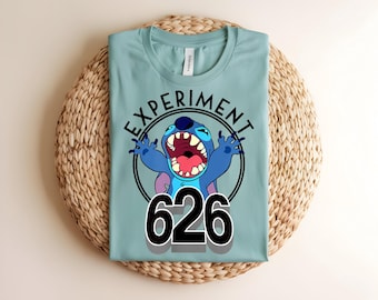 Cute Stitch Experiment 626 Galaxy Glitter Shirt, Disney Lilo And Stitch Graphic Tee, Stitch Lover Gift, Disneyland Family Trip Outfit