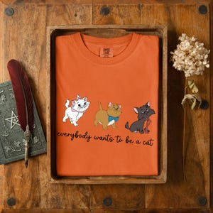 Disney Cats Shirt, T-Shirt, Disney The Aristocats Bonjour Shirt, Everybody Wants To Be A Cats Shirt, Disneyland Trip T-Shirt image 4