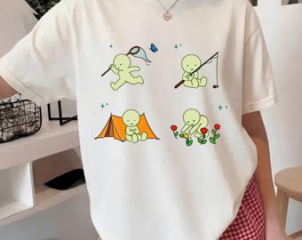 Smiski Graphic Tee: Y2K Homebody Club Comfort Colors T-Shirt
