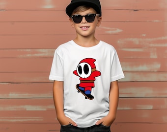 Retro Shy Guy Mario Kart T-Shirt: Funny Gamer Tee